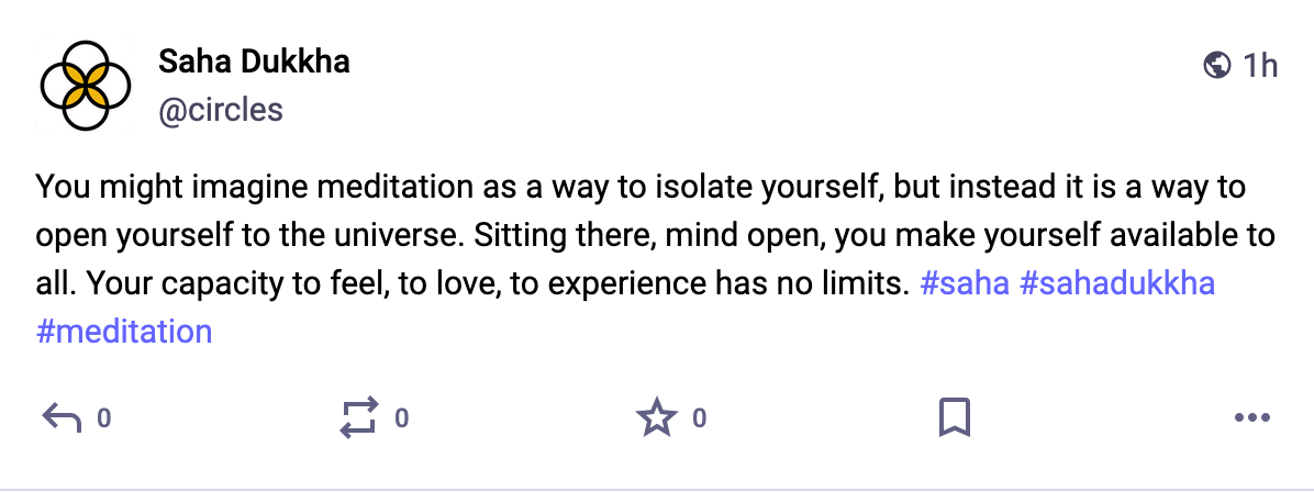 Meditation as Joining